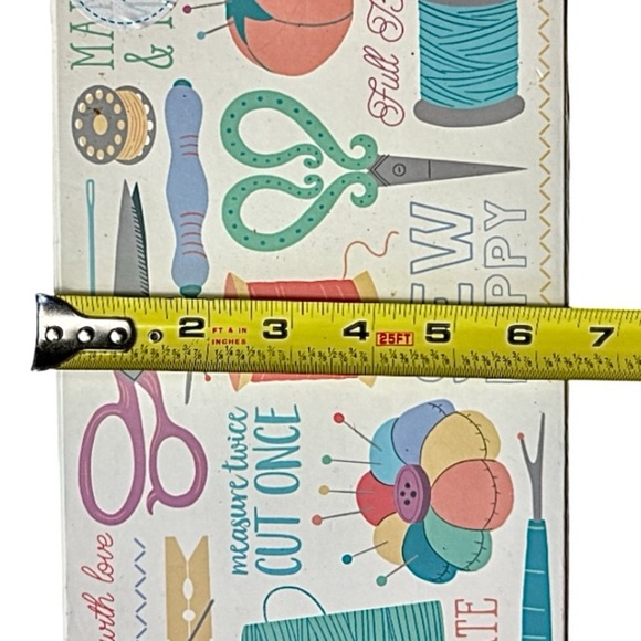 Molly & Rex White Two Layer Storage Sewing Box - Picture 14 of 15